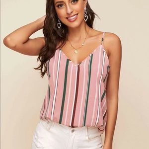 🌟V-neck Striped Cami Top🌟